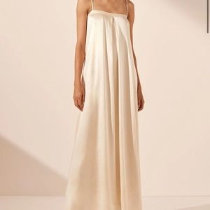 Shona Joy La Lune Column Maxi Dress - Cream